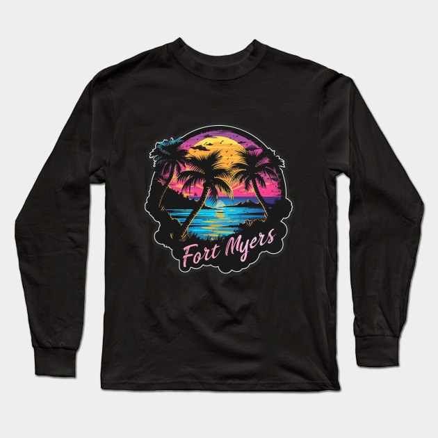 Fort Myers Florida Long Sleeve T-Shirt by VelvetRoom